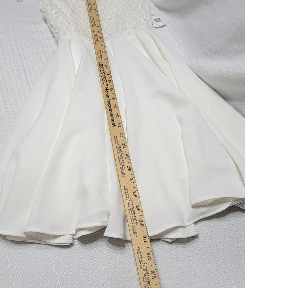 Helena & Harry IV Co Girls White Rosette Bodice Formal Dress Size 12 NWT 2178 - Picture 7 of 12